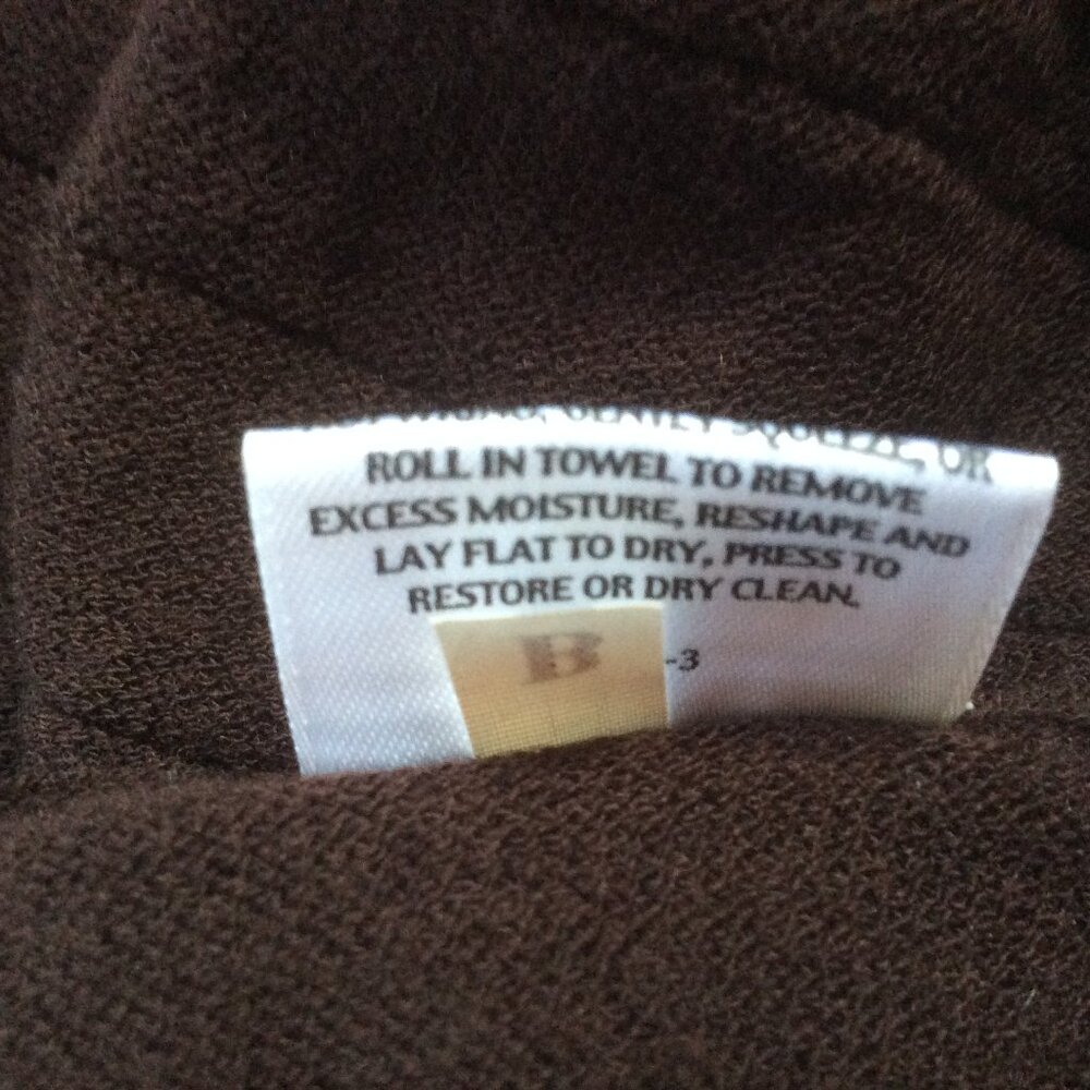 Eileen Fisher Bundle Brown Wool Cardigan and Orange T-Shirt Size XSP/XXS Fall - Picture 7 of 9